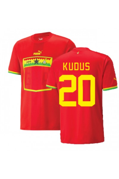 Fotbalové Dres Ghana Mohammed Kudus #20 Venkovní Oblečení MS 2022 Krátký Rukáv